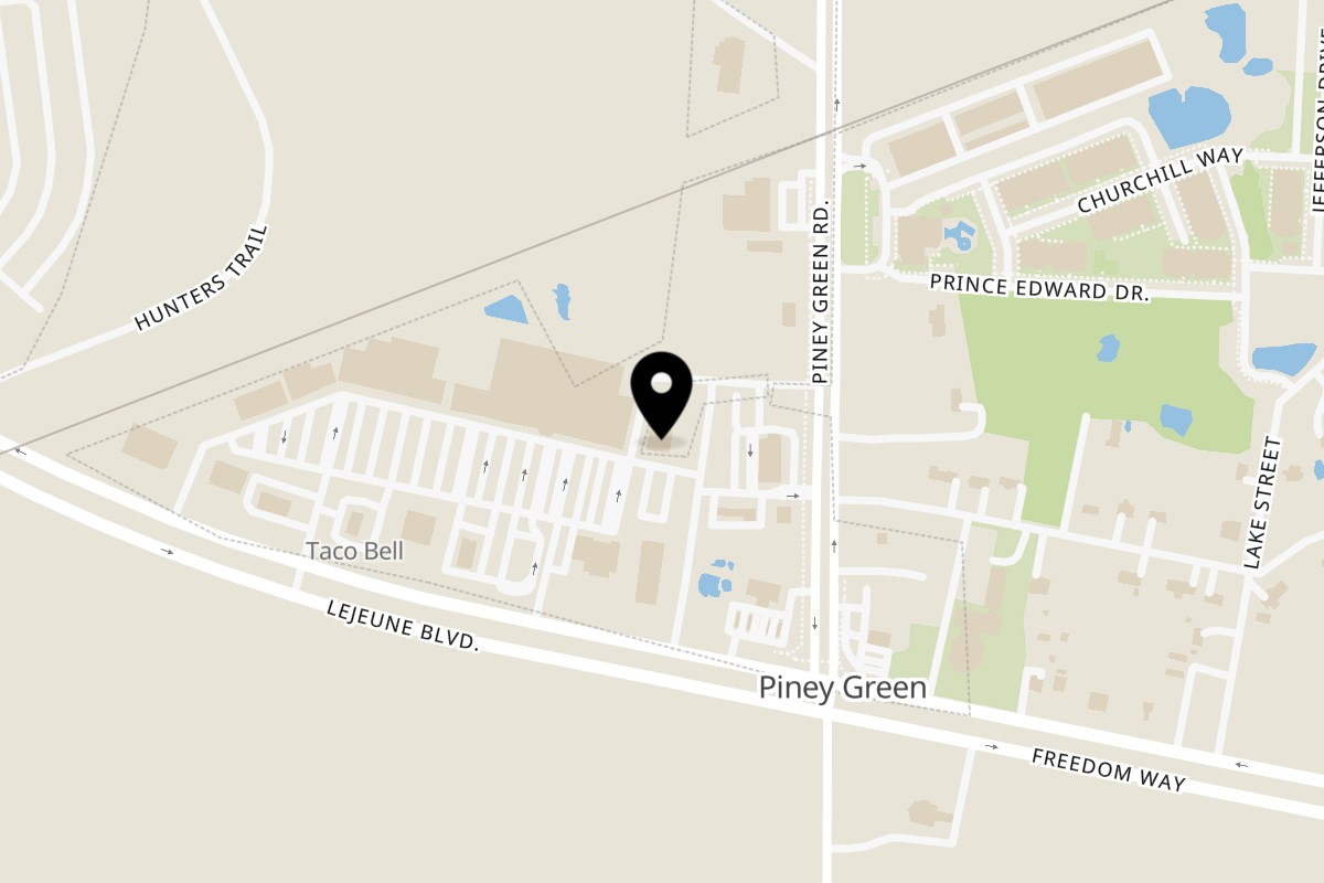 Map showing the location of Mi Cabana Mexican Restaurant Glade Ln on 135 Glade Ln #1425 in Jacksonville